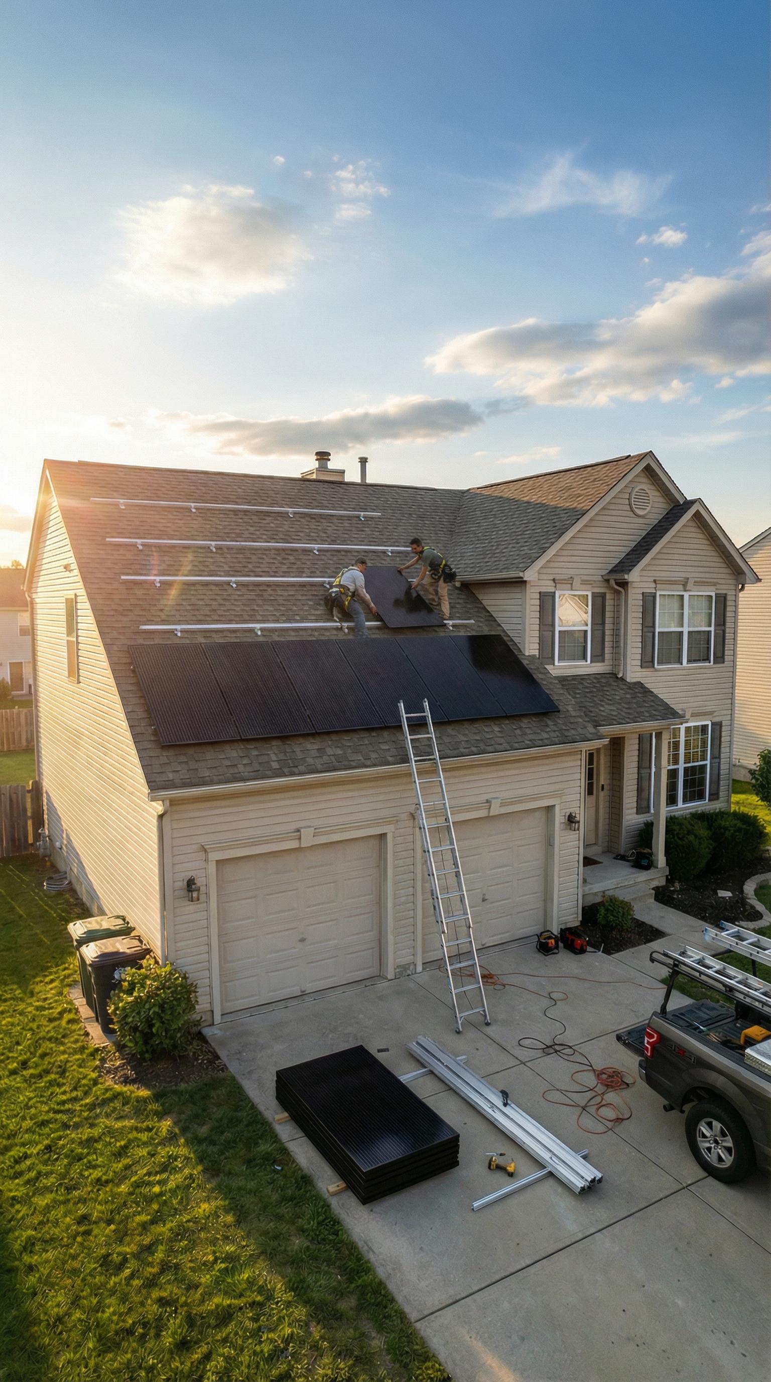 Installer reviewing site plans